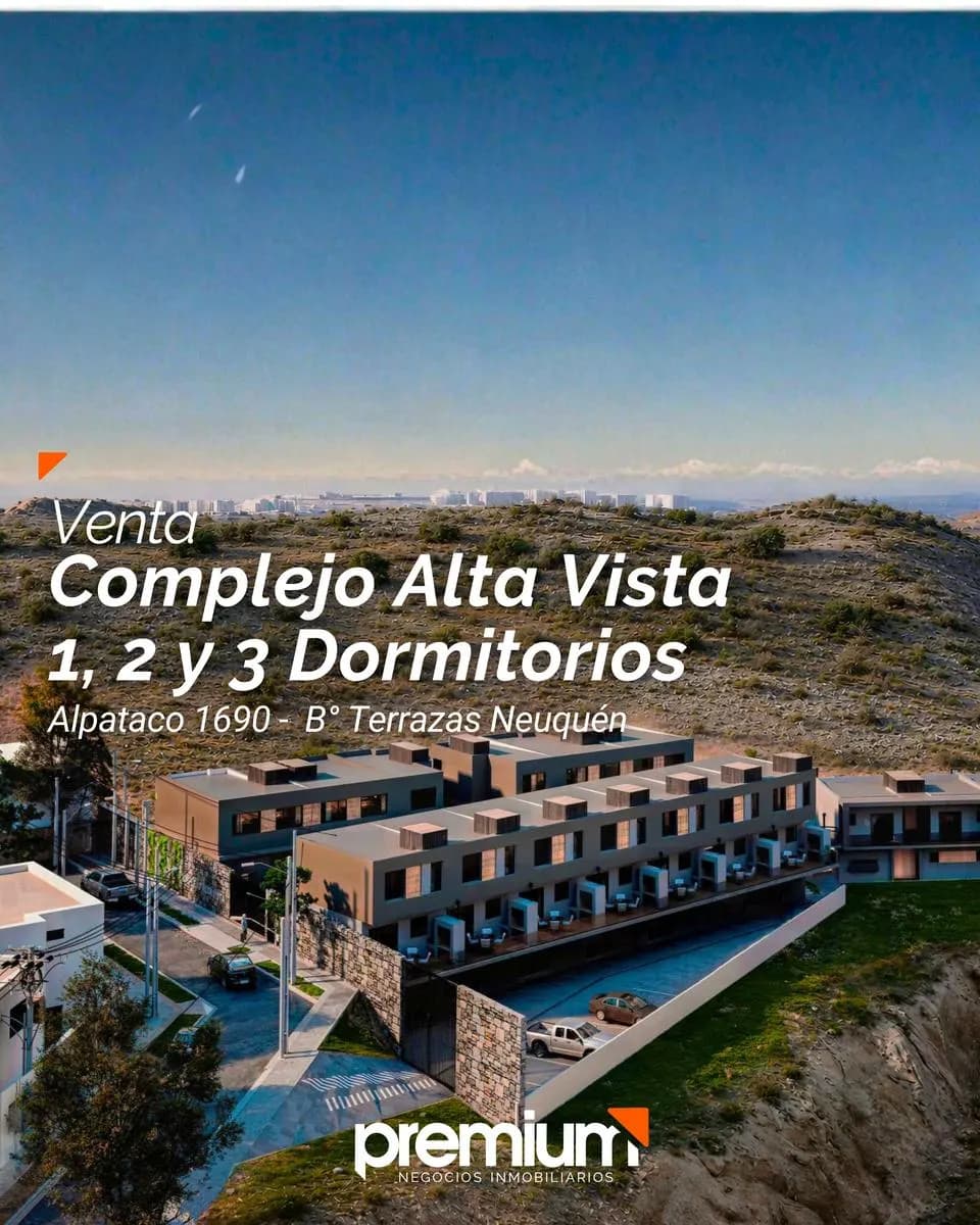 Render de Complejo Alta Vista, Terrazas de Neuquén, Neuquén