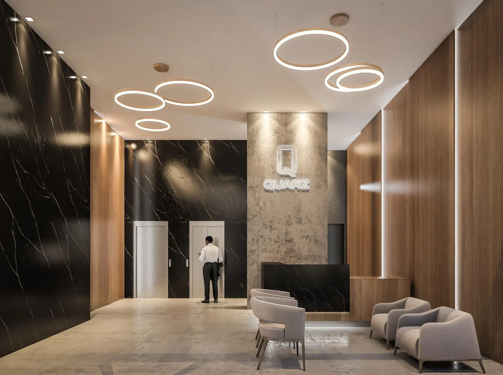 Render de Quarz Brown 710, Área Centro Este, Neuquén